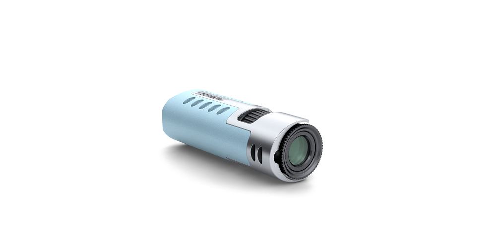 GoView Monocular in the color light blue.