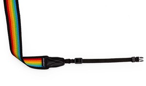 Camera Strap Flat Rainbow black